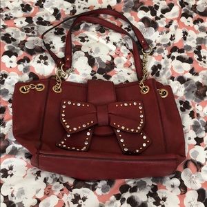 Red mid sized purse